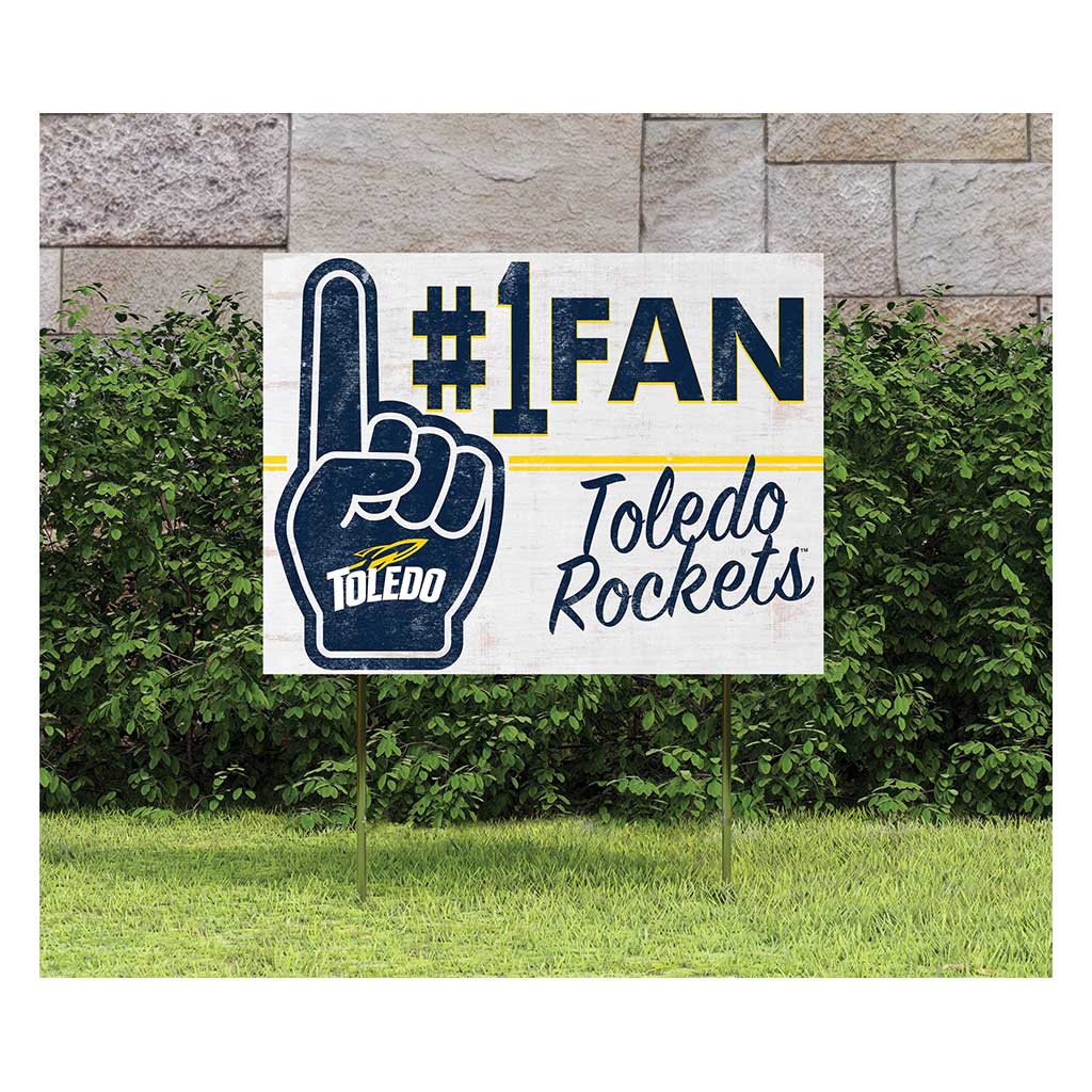 18x24 Lawn Sign #1 Fan Toledo Rockets