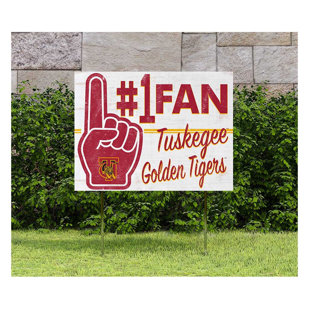 18x24 Lawn Sign #1 Fan Tuskegee Golden Tigers