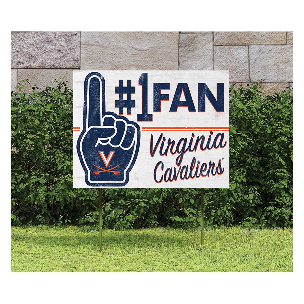 18x24 Lawn Sign #1 Fan Virginia Cavaliers