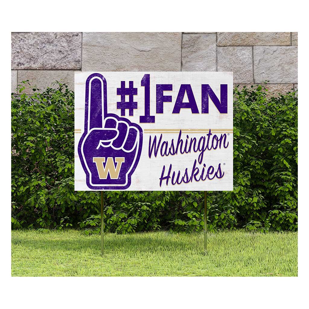 18x24 Lawn Sign #1 Fan Washington Huskies