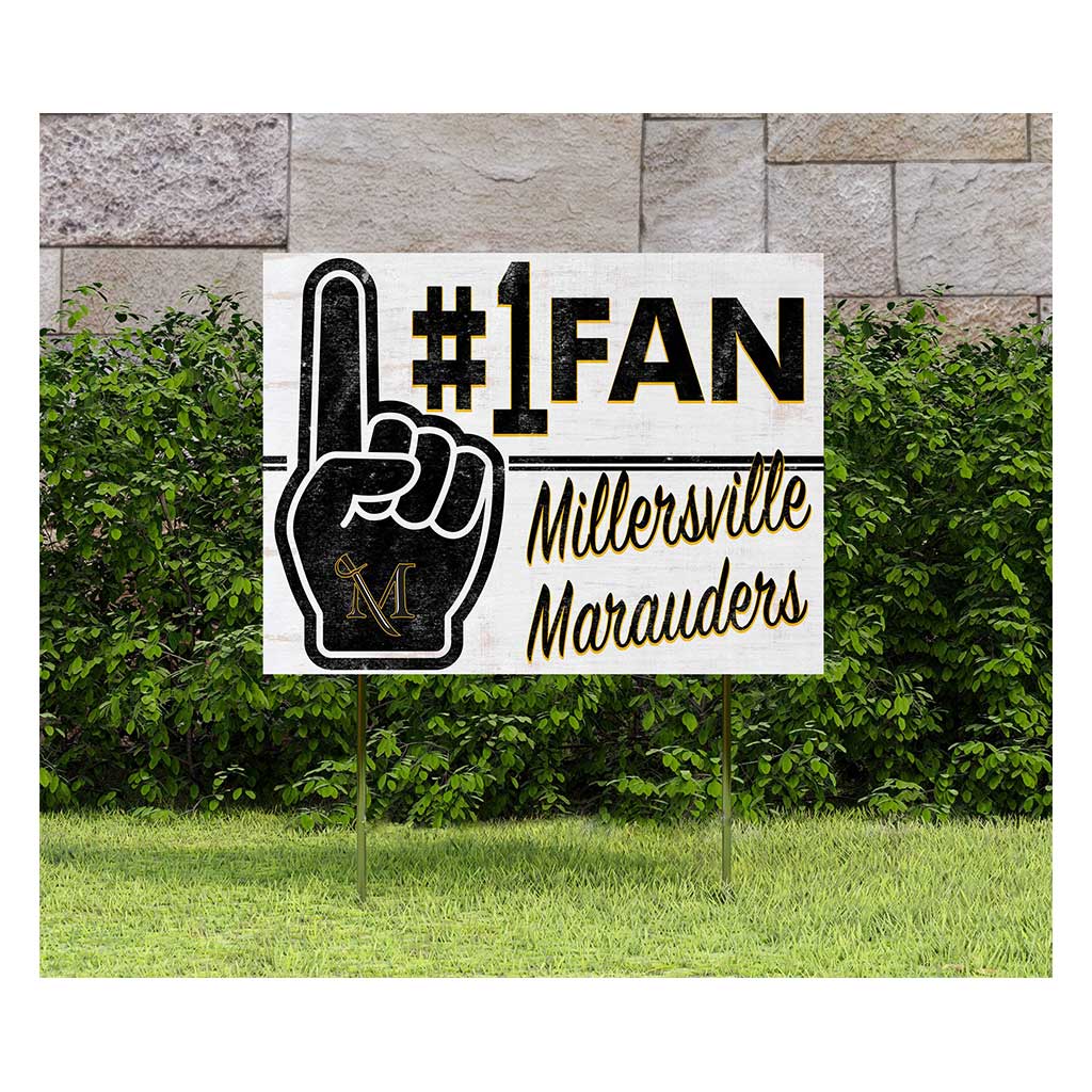 18x24 Lawn Sign #1 Fan Millersville University Marauders