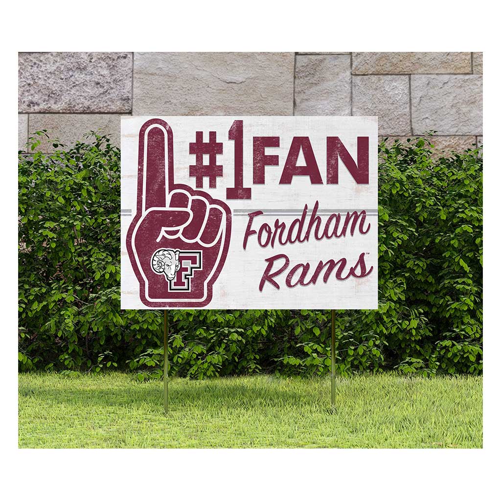 18x24 Lawn Sign #1 Fan Fordham Rams