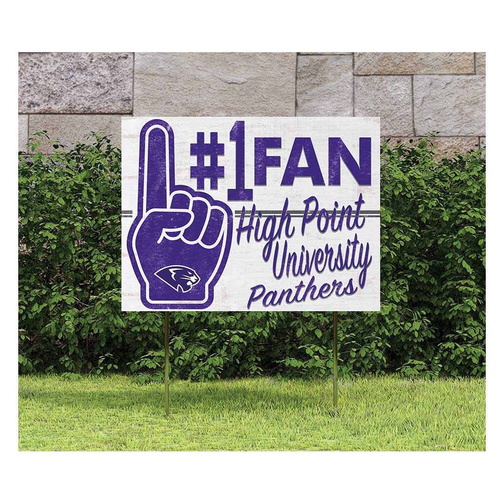 18x24 Lawn Sign #1 Fan High Point Panthers