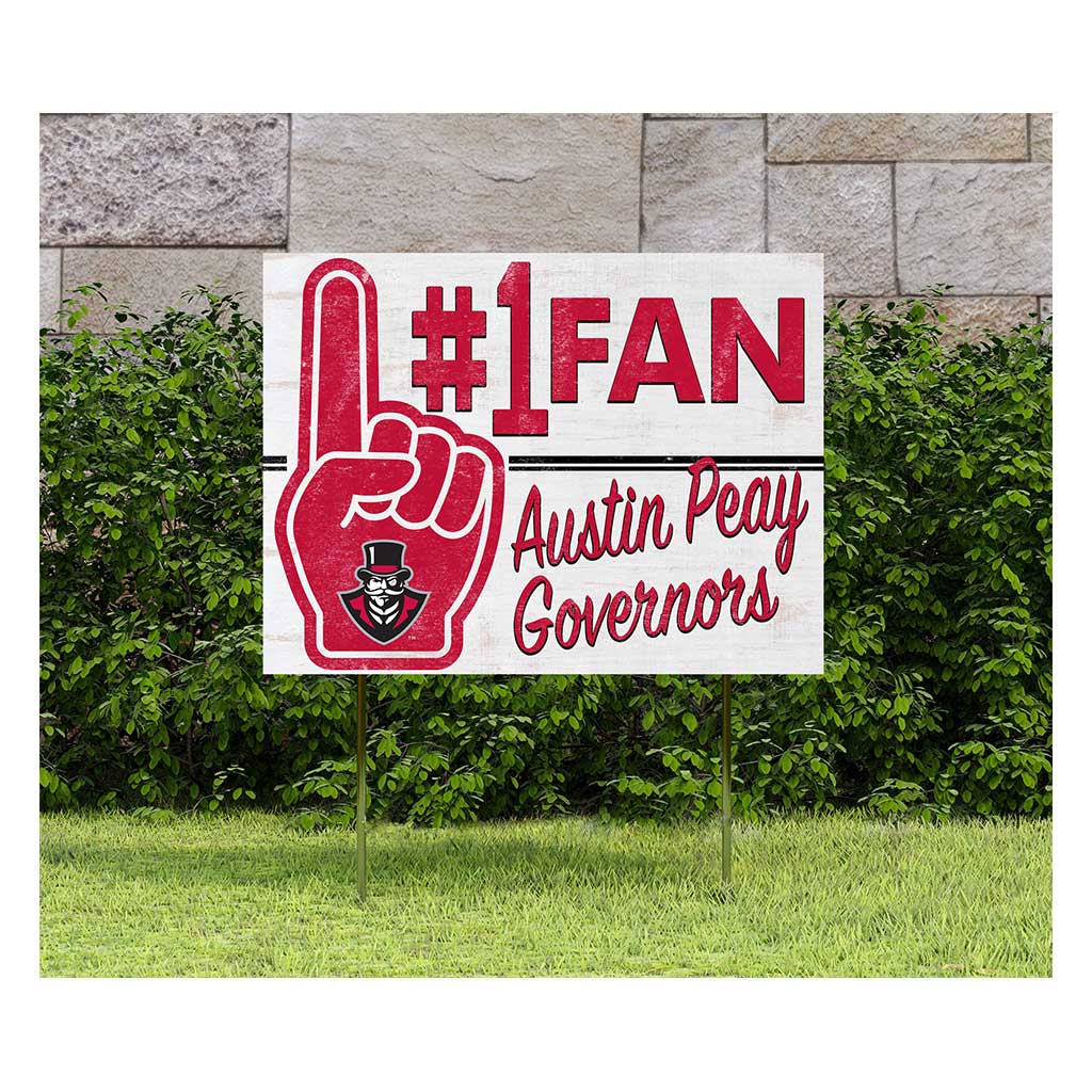 18x24 Lawn Sign #1 Fan Austin Peay Governors