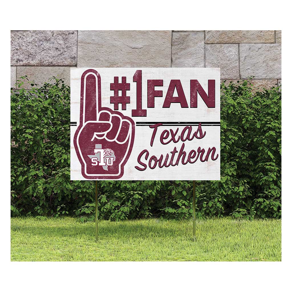 18x24 Lawn Sign #1 Fan Texas Southern Tigers