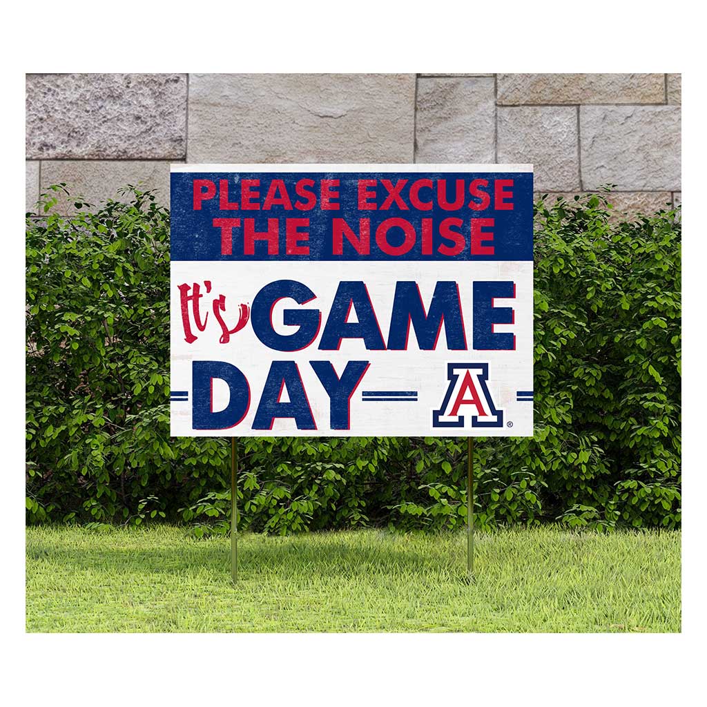 18x24 Lawn Sign Excuse the Noise Arizona Wildcats