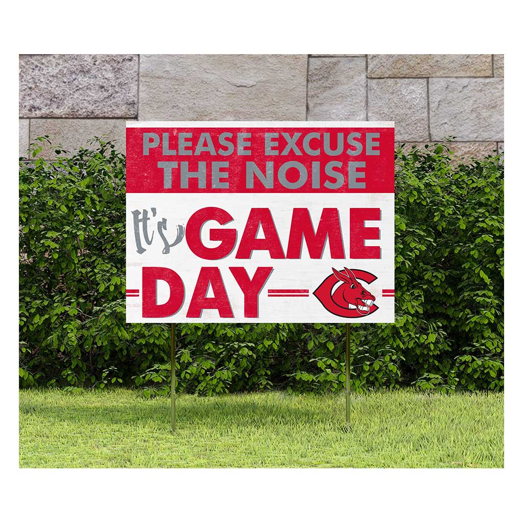 18x24 Lawn Sign Excuse the Noise Central Missouri Mules