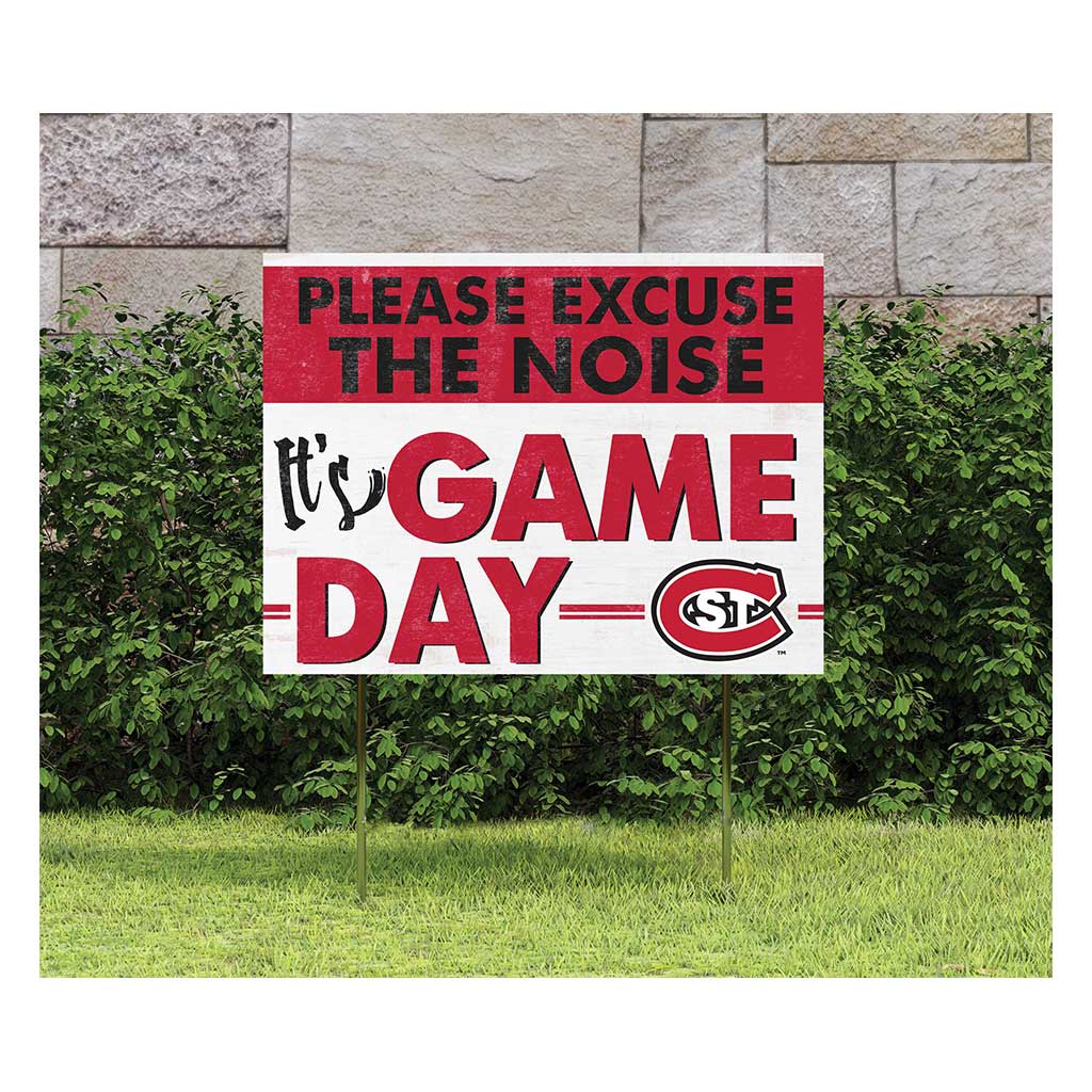 18x24 Lawn Sign Excuse the Noise St. Cloud State Huskies