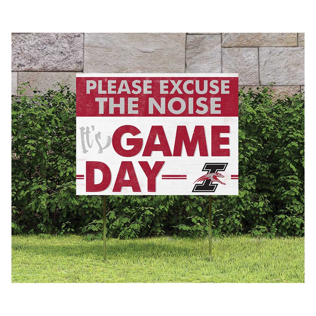 18x24 Lawn Sign Excuse the Noise Earlham College Hustlin Quakers