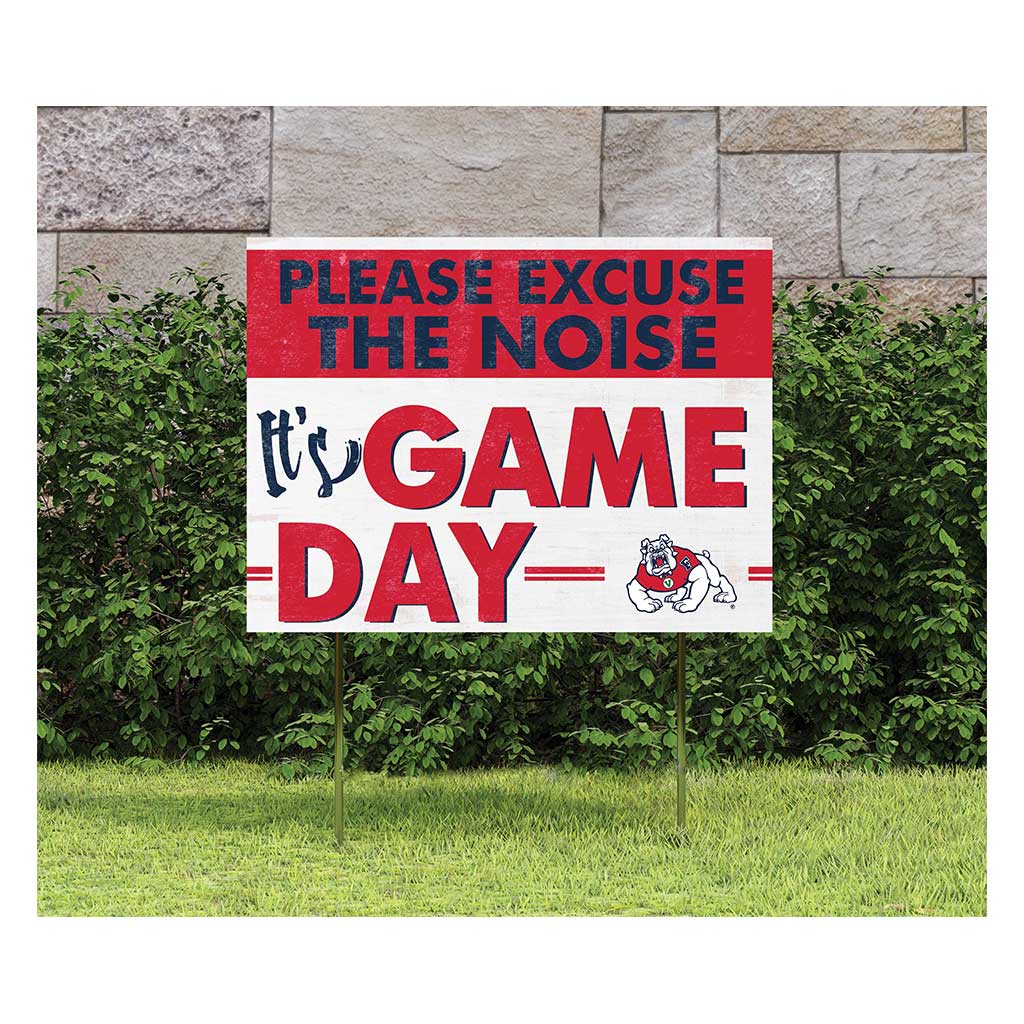18x24 Lawn Sign Excuse the Noise Fresno State Bulldogs