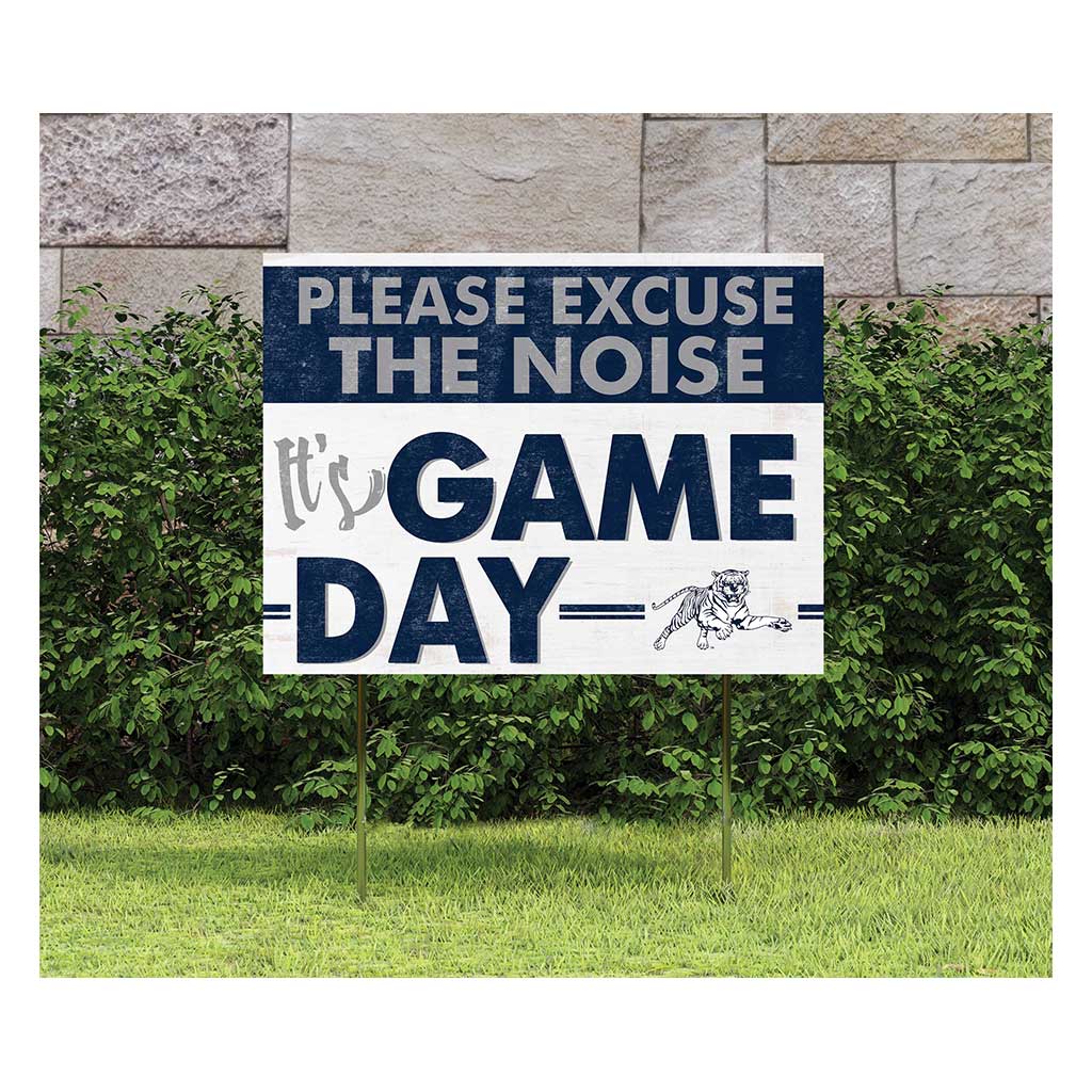 18x24 Lawn Sign Excuse the Noise Jackson State Tigers