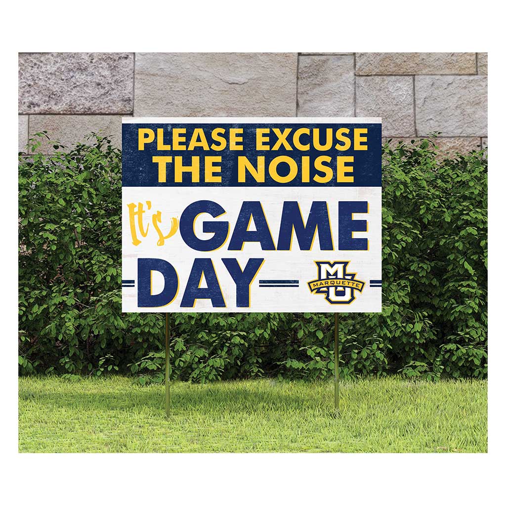 18x24 Lawn Sign Excuse the Noise Marquette Golden Eagles