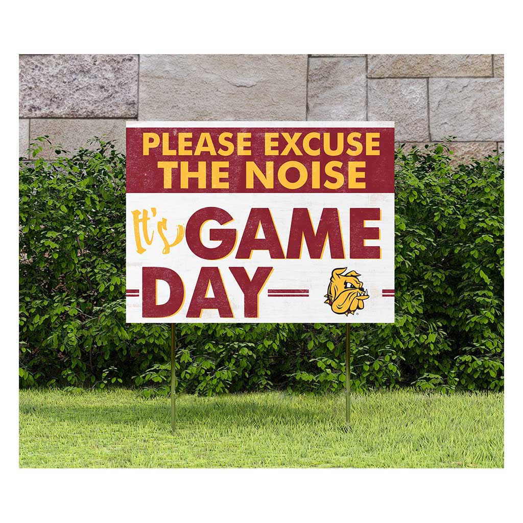 18x24 Lawn Sign Excuse the Noise Minnesota (Duluth) Bulldogs