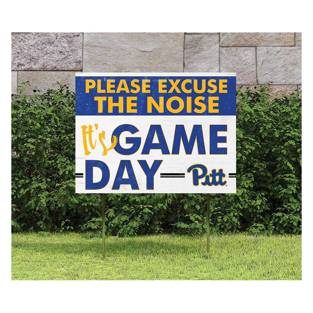 18x24 Lawn Sign Excuse the Noise Pittsburgh Panthers