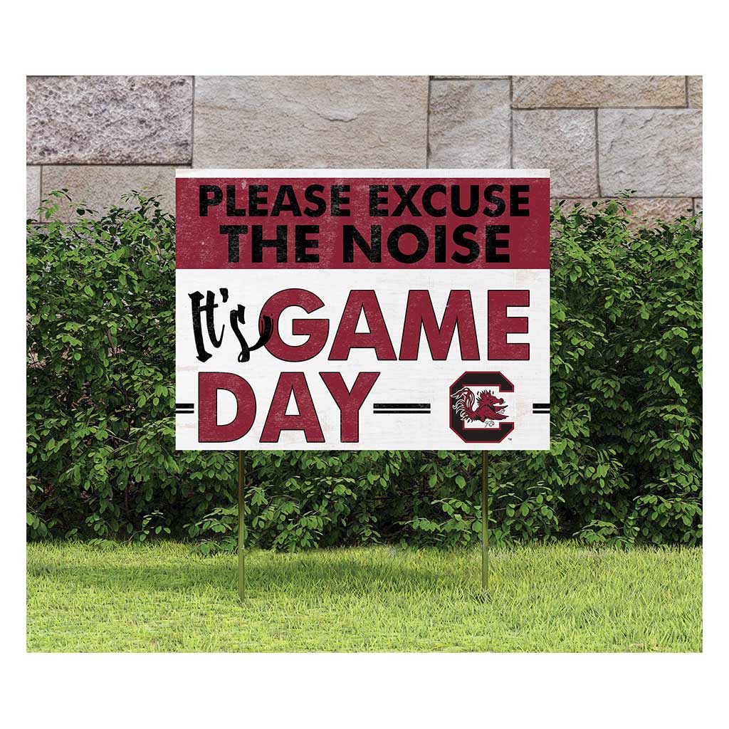 18x24 Lawn Sign Excuse the Noise South Carolina Gamecocks