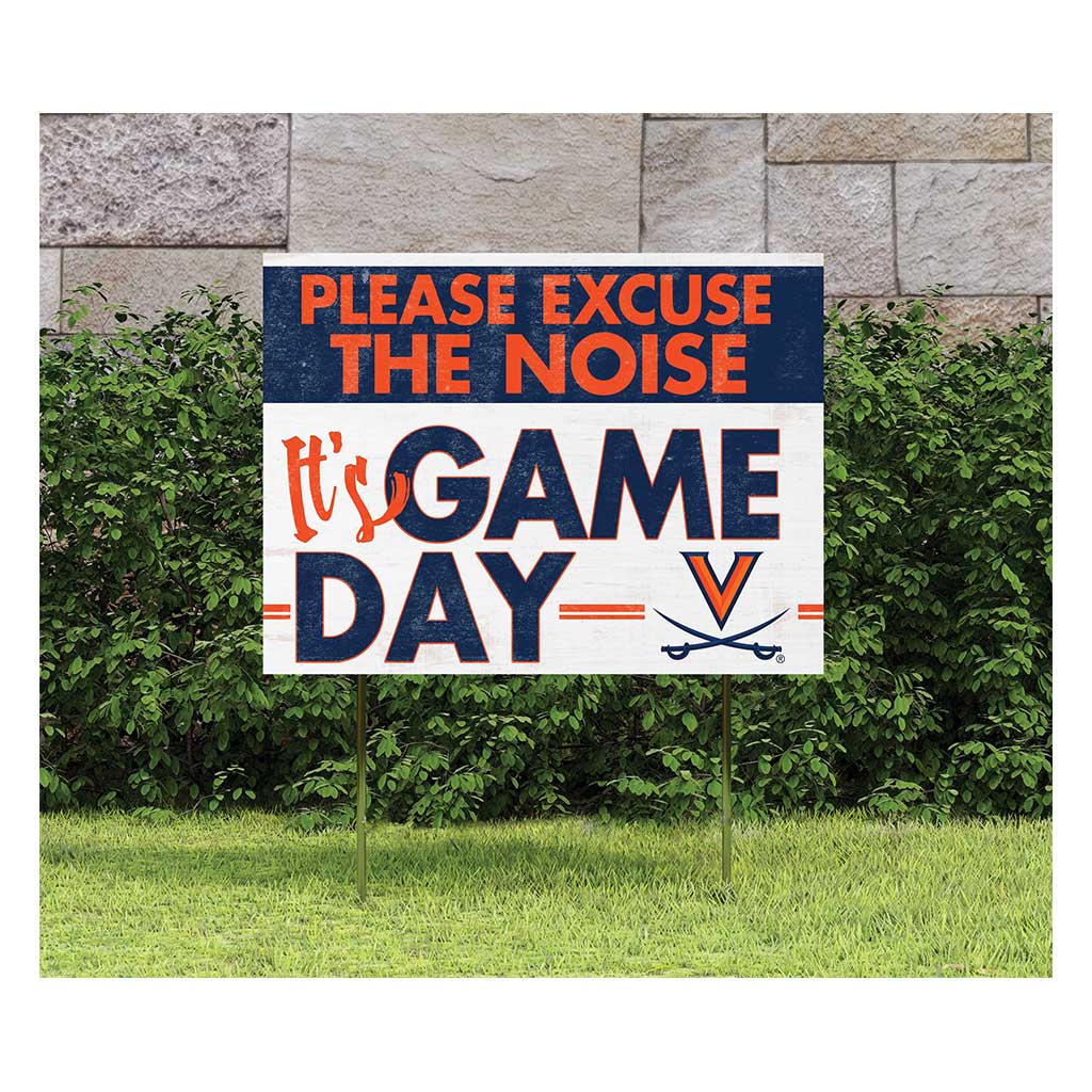 18x24 Lawn Sign Excuse the Noise Virginia Cavaliers