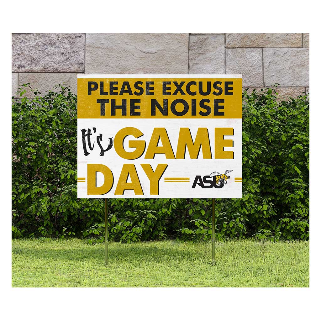 18x24 Lawn Sign Excuse the Noise Alabama State HORNETS