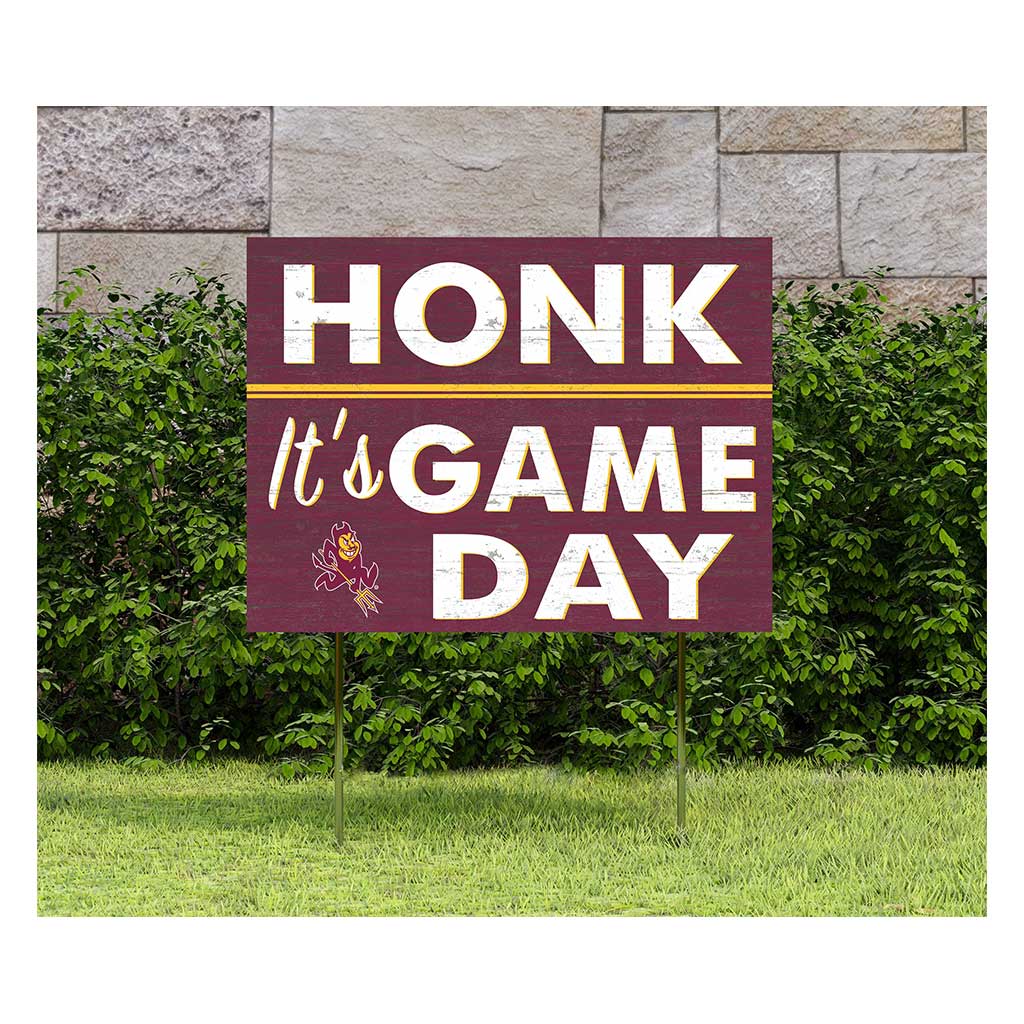 18x24 Lawn Sign Honk Game Day Arizona State Sun Devils