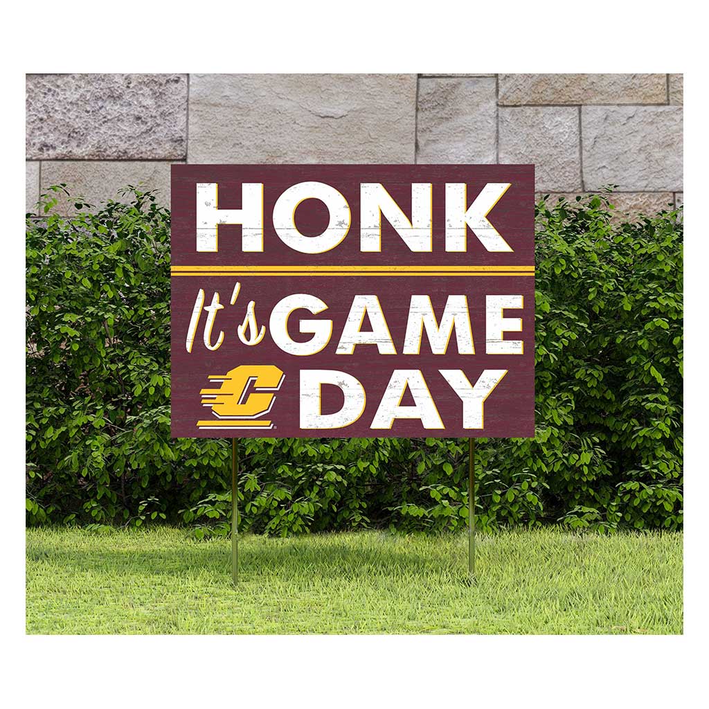 18x24 Lawn Sign Honk Game Day Central Michigan Chippewas