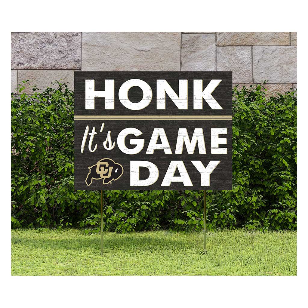 18x24 Lawn Sign Honk Game Day Colorado (Boulder) Buffaloes