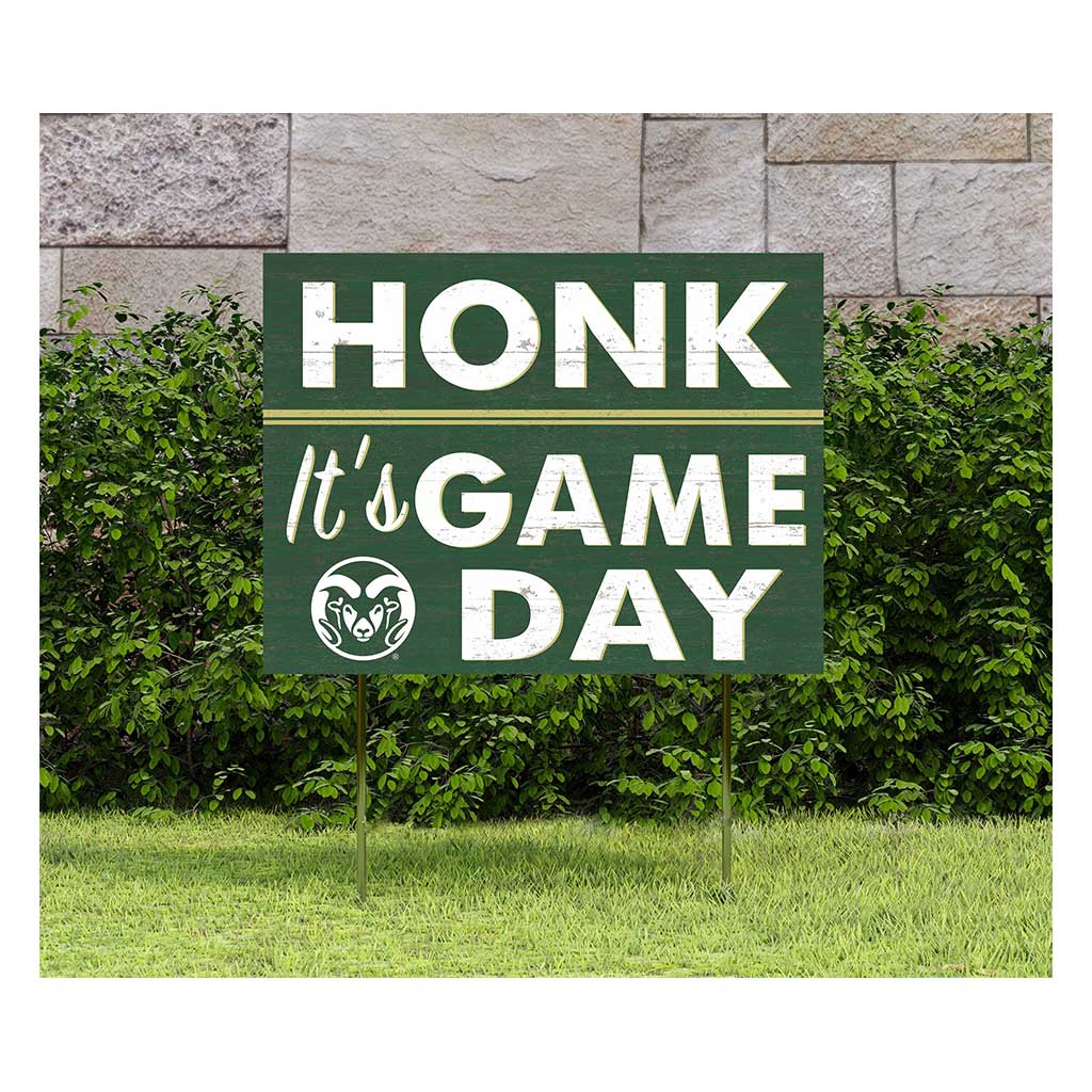 18x24 Lawn Sign Honk Game Day Colorado State-Ft. Collins Rams