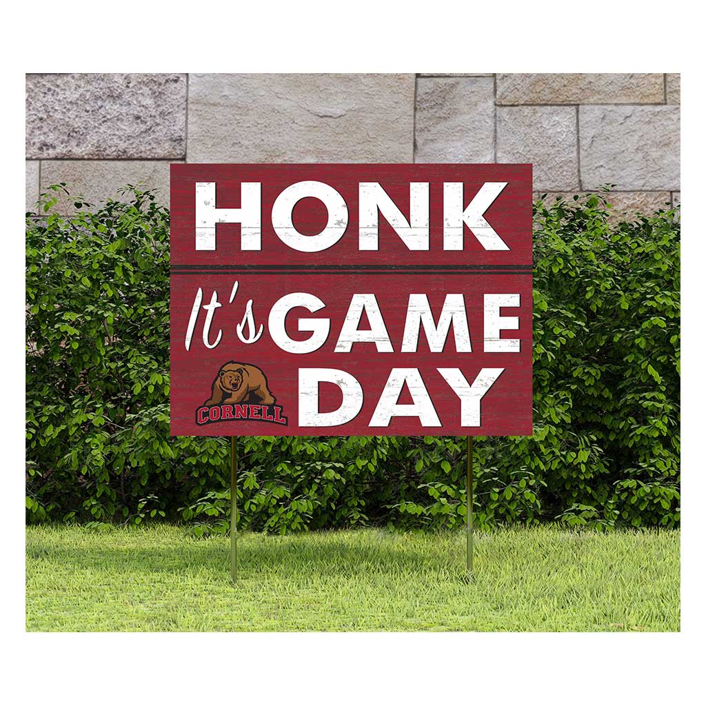 18x24 Lawn Sign Honk Game Day Cornell Big Red