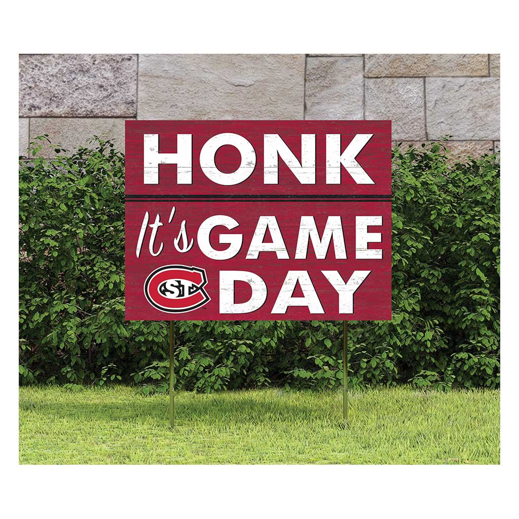 18x24 Lawn Sign Honk Game Day St. Cloud State Huskies