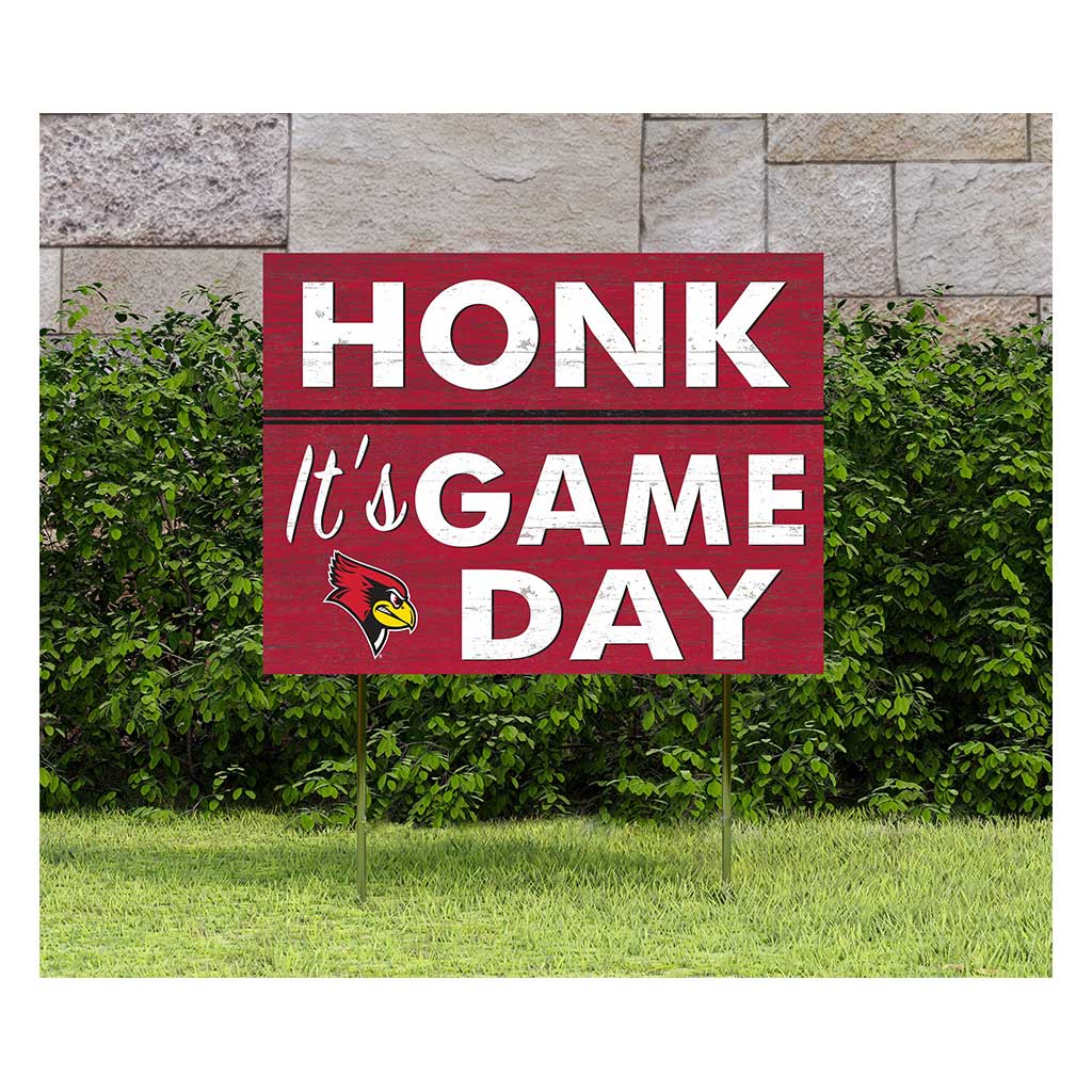 18x24 Lawn Sign Honk Game Day Illinois State Redbirds