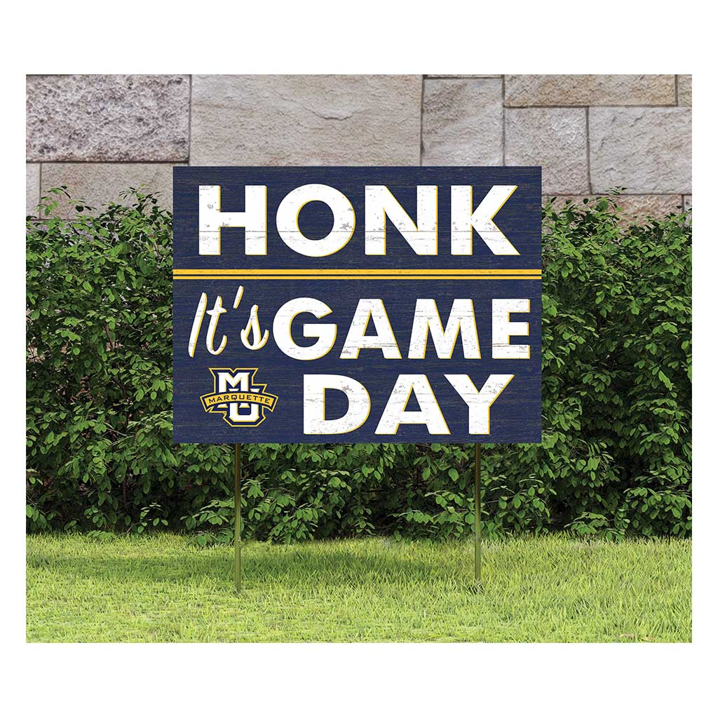 18x24 Lawn Sign Honk Game Day Marquette Golden Eagles