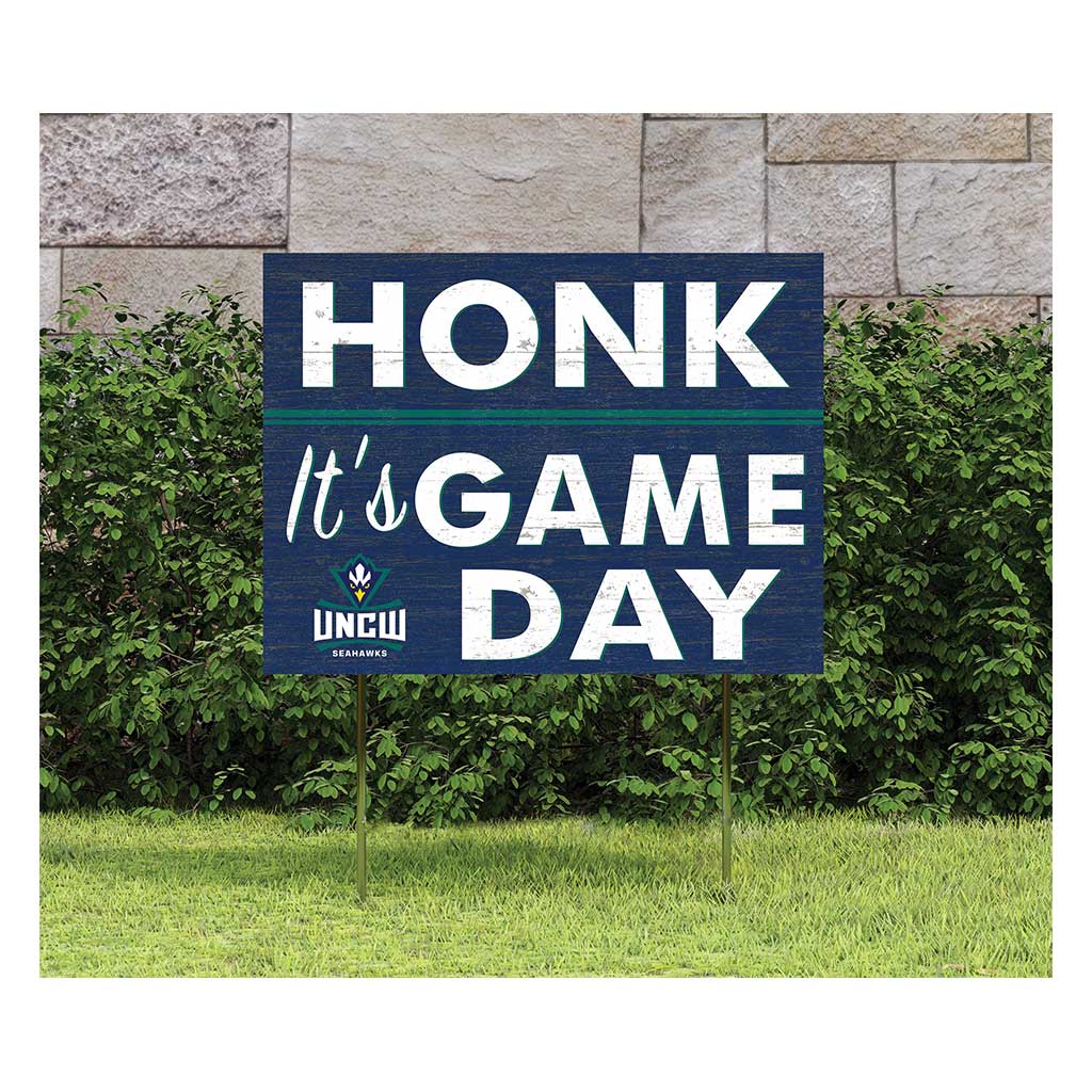 18x24 Lawn Sign Honk Game Day North Carolina (Wilmington) Seahawks