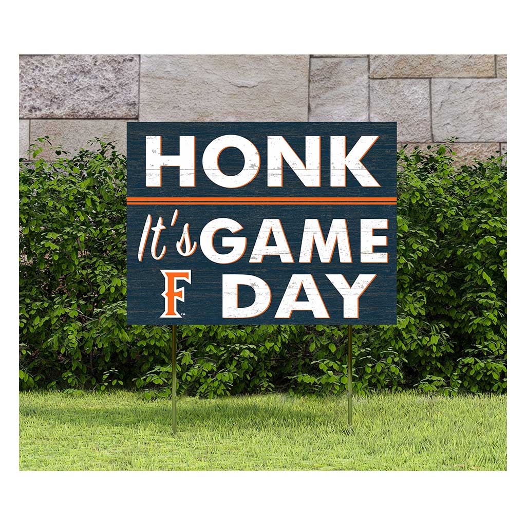 18x24 Lawn Sign Honk Game Day Cal State Fullerton Titans