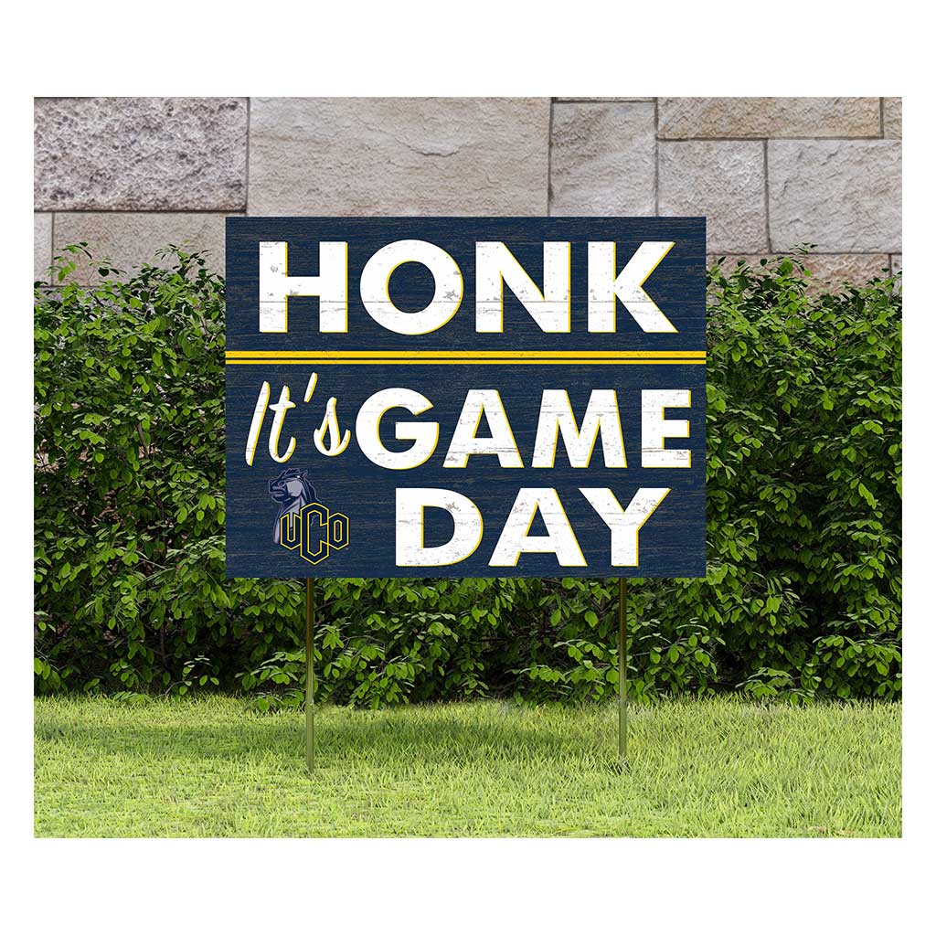 18x24 Lawn Sign Honk Game Day Central Oklahoma BRONCHOS