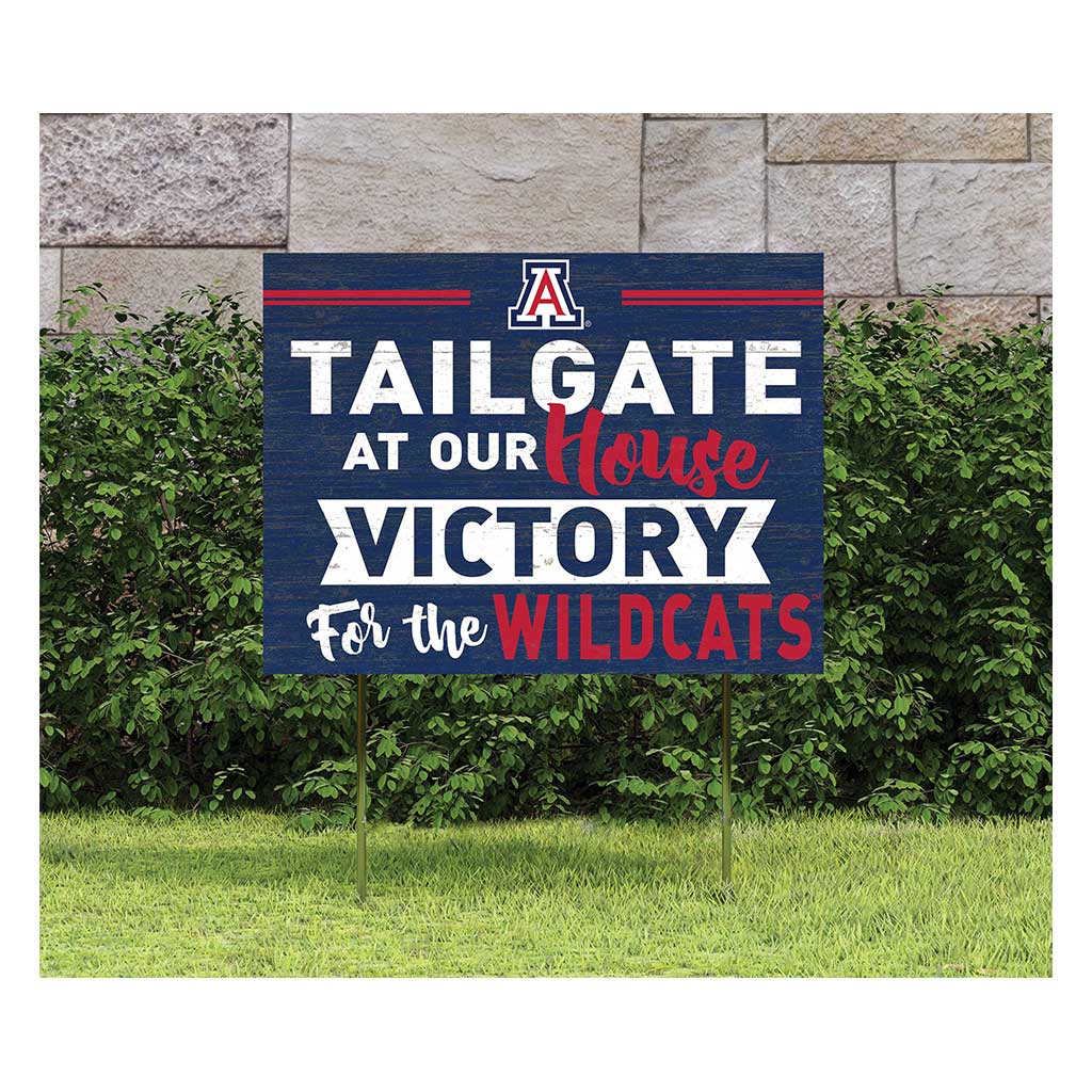 18x24 Lawn Sign Tailgate at Our House Arizona Wildcats