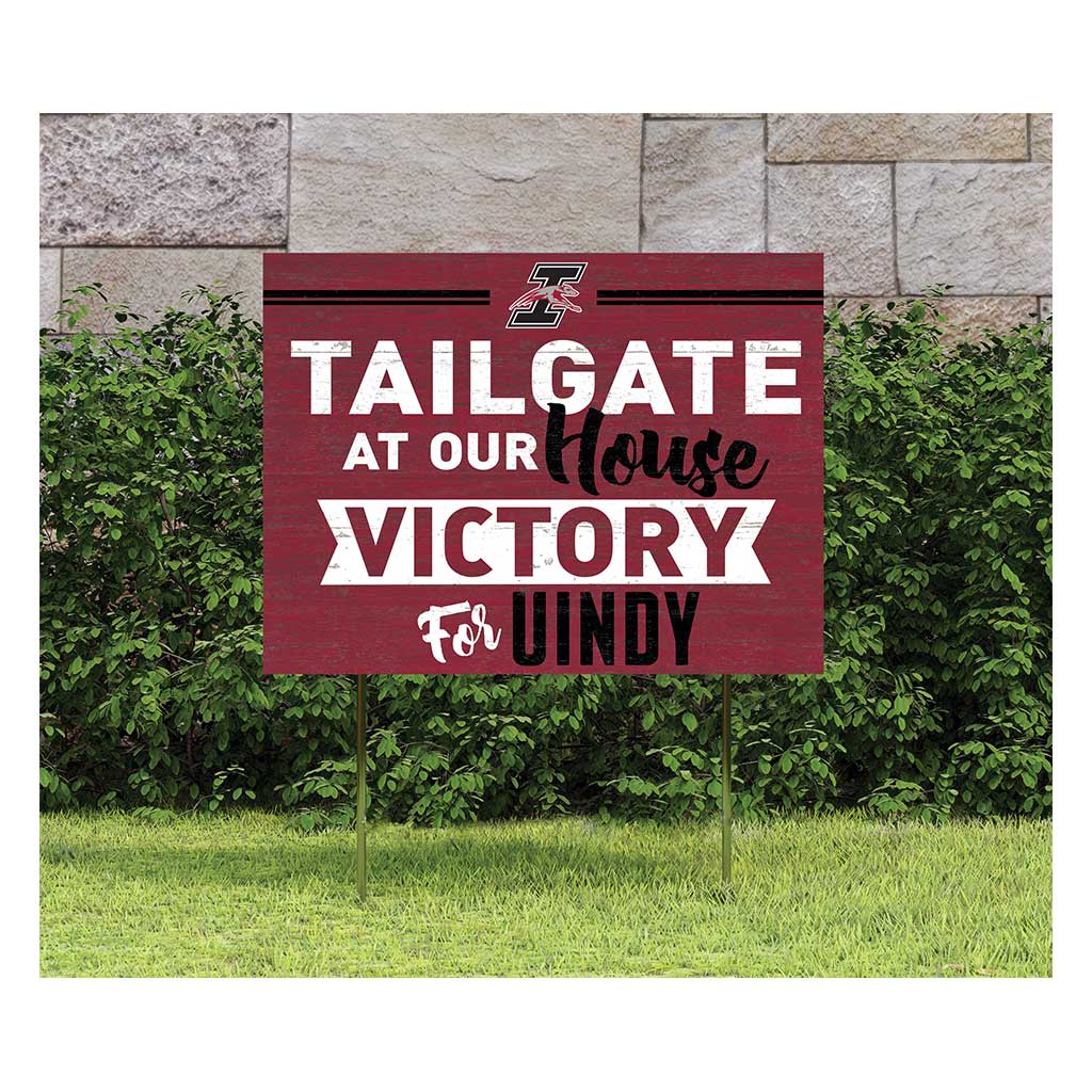18x24 Lawn Sign Tailgate at Our House Earlham College Hustlin Quakers
