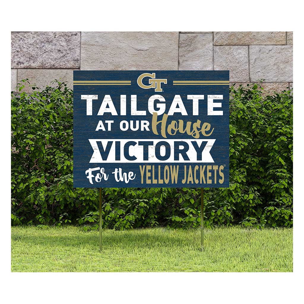 18x24 Lawn Sign Tailgate at Our House Georgia Tech Yellow Jackets