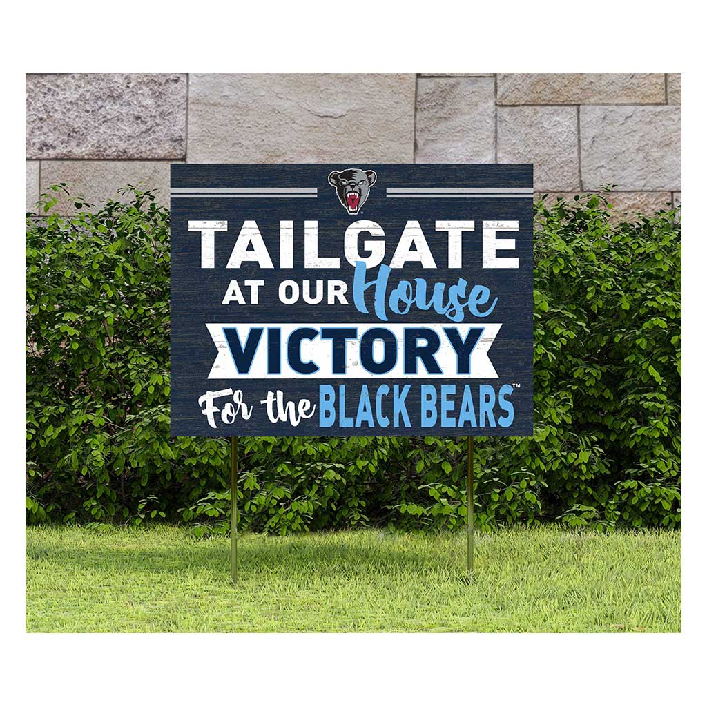 18x24 Lawn Sign Tailgate at Our House Maine (Orono) Black Bears