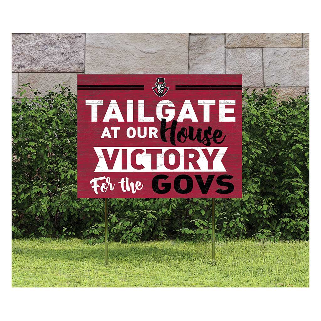 18x24 Lawn Sign Tailgate at Our House Austin Peay Governors