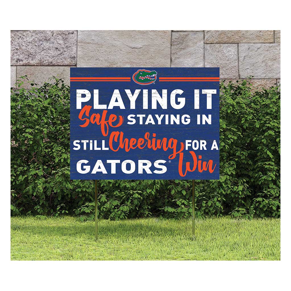 18x24 Lawn Sign Playing Safe at Home Florida Gators