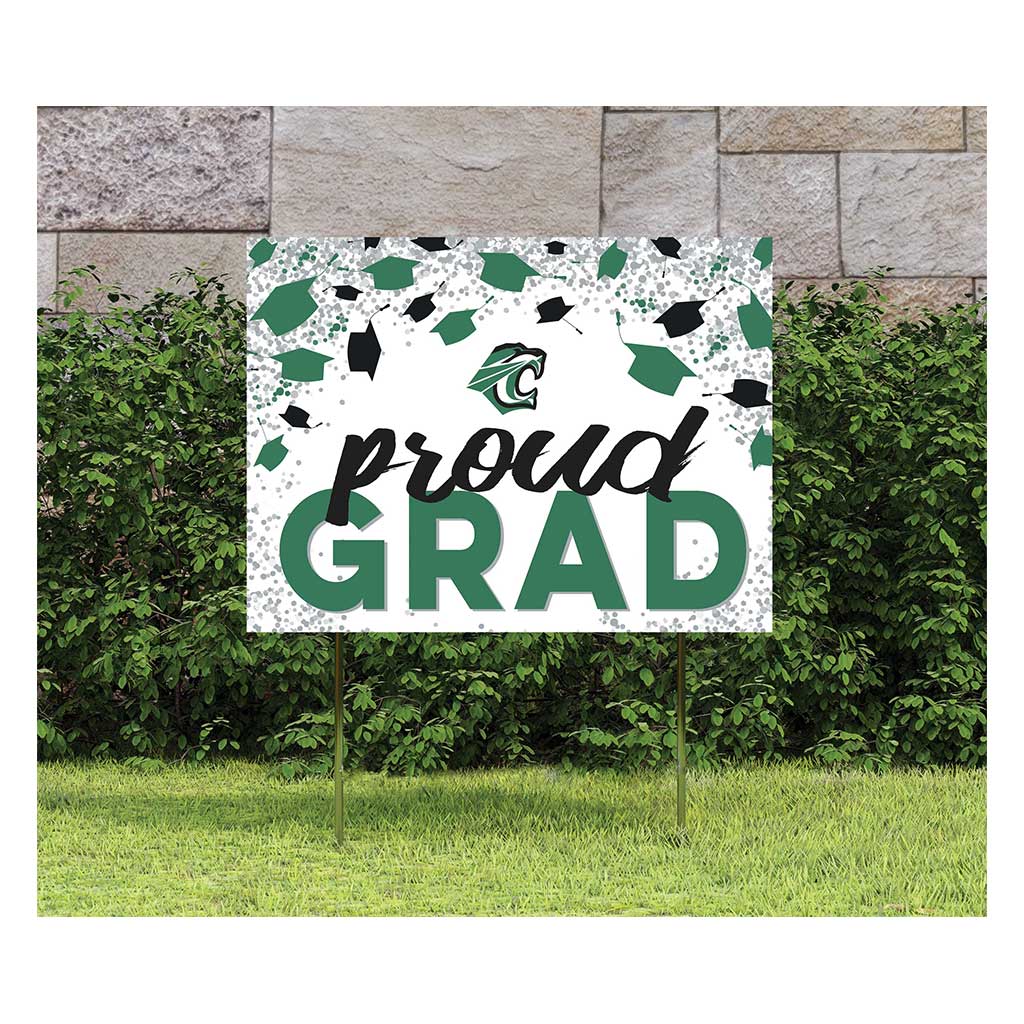 18x24 Lawn Sign Grad with Cap and Confetti Cuesta College Cougars
