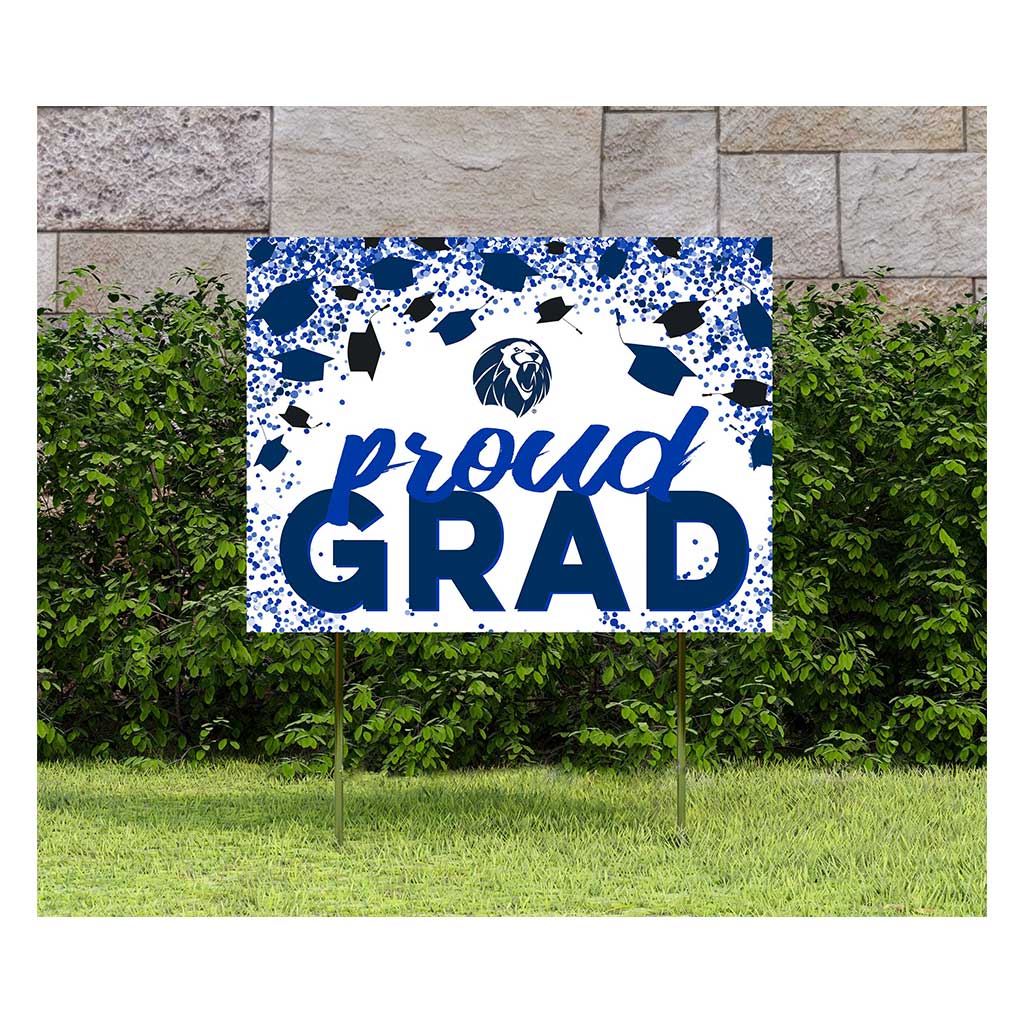 18x24 Lawn Sign Grad with Cap and Confetti Arkansas - Fort Smith LIONS
