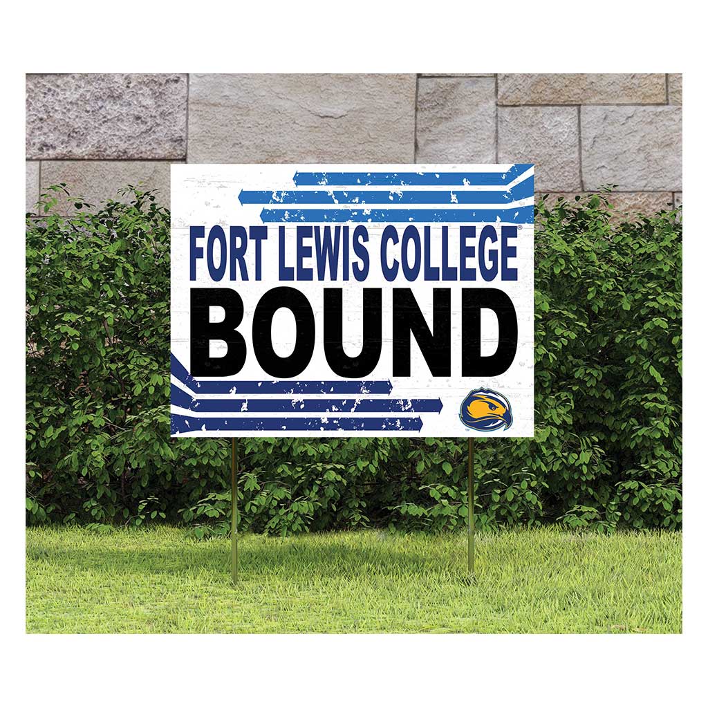 18x24 Lawn Sign Retro School Bound Fort Lewis College Skyhawks