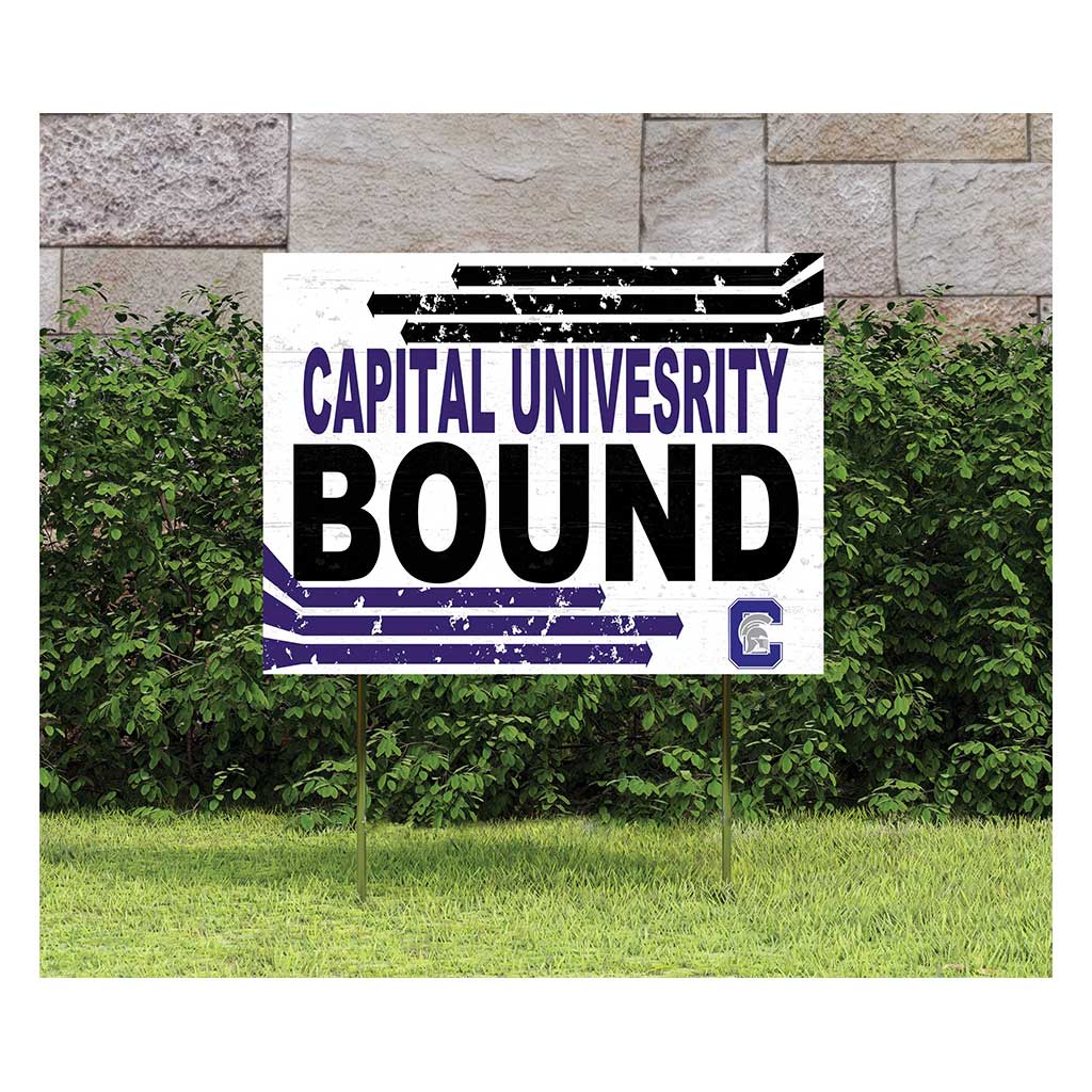 18x24 Lawn Sign Retro School Bound Capital University Crusaders