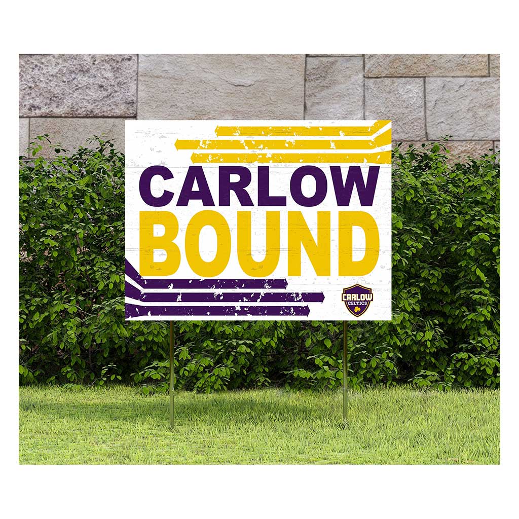18x24 Lawn Sign Retro School Bound Carlow University Celtics