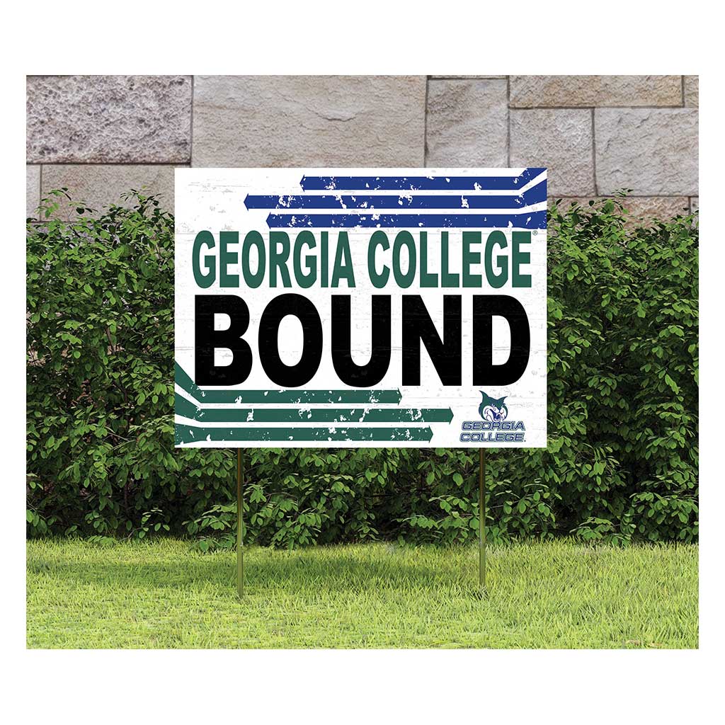 18x24 Lawn Sign Retro School Bound Georgia College Bobcats