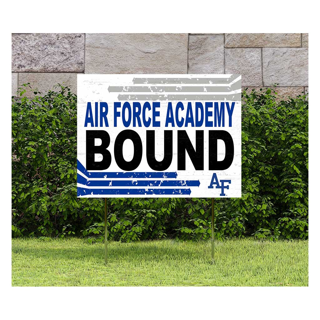 18x24 Lawn Sign Retro School Bound Air Force Academy Falcons