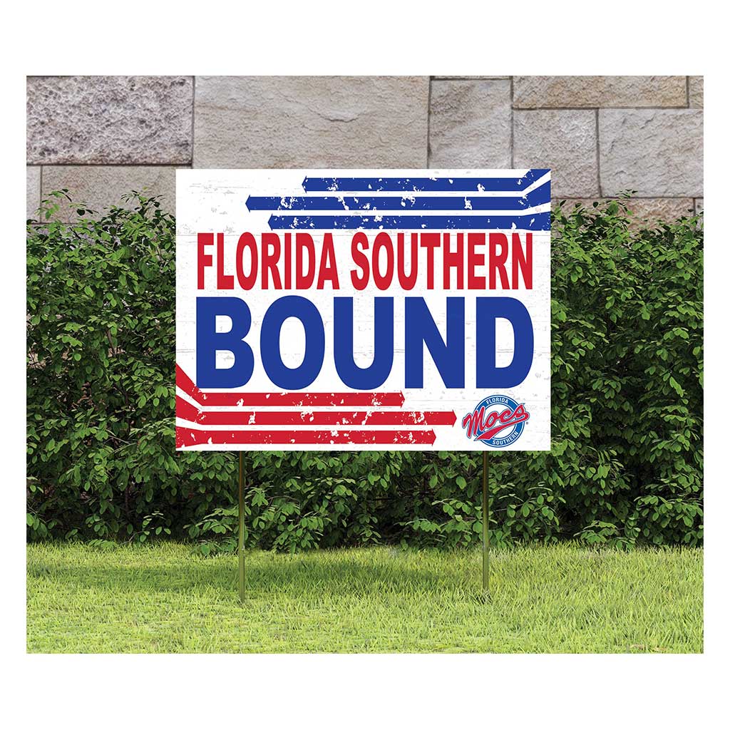 18x24 Lawn Sign Retro School Bound Florida Southern College Moccasins