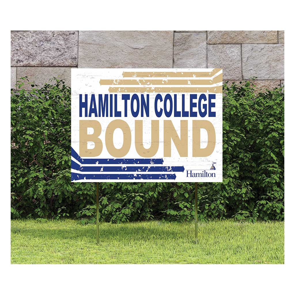 18x24 Lawn Sign Retro School Bound Hamilton College Continentals