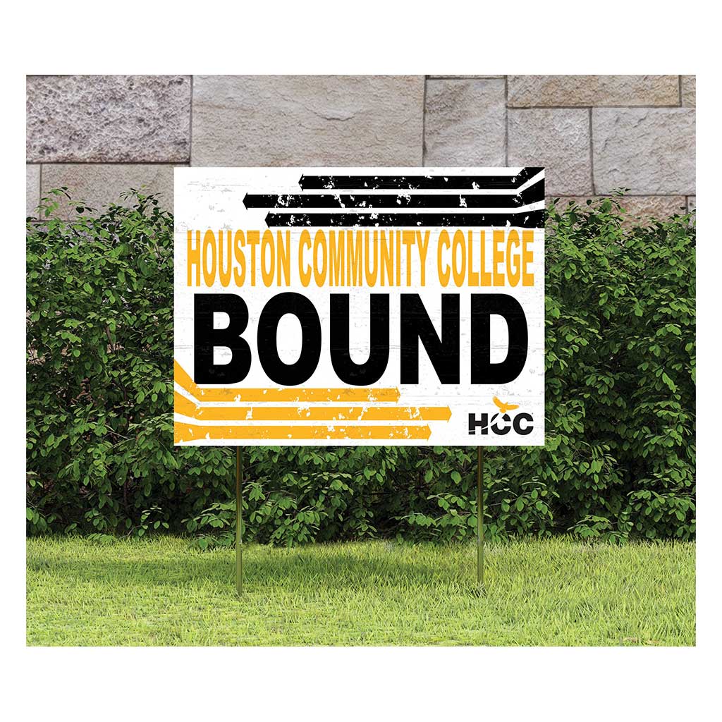 18x24 Lawn Sign Retro School Bound Houston Community College Eagles