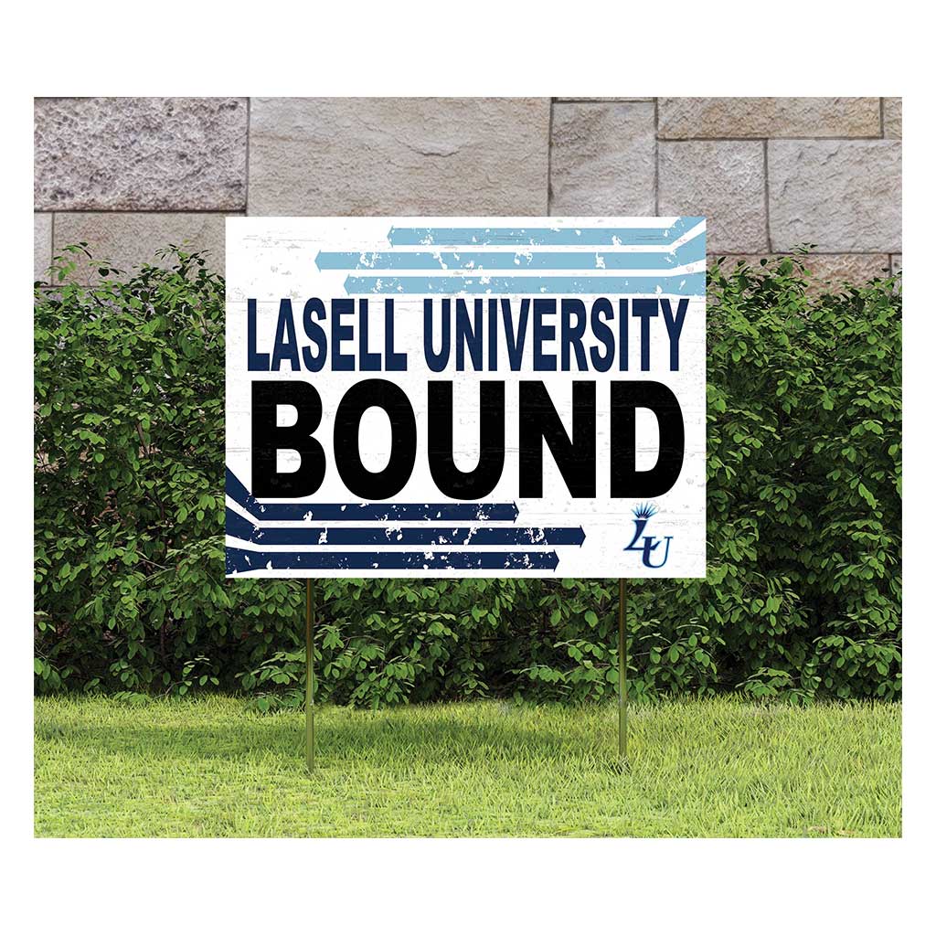 18x24 Lawn Sign Retro School Bound Lasell College Lasers