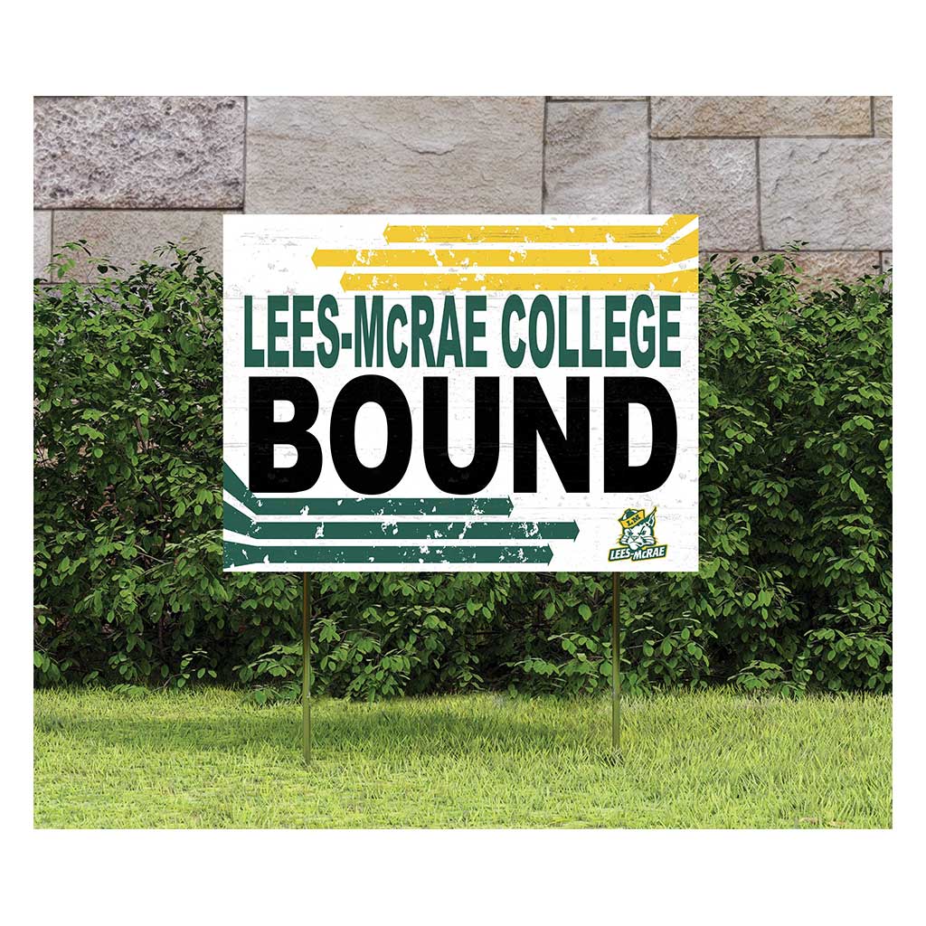 18x24 Lawn Sign Retro School Bound Lees-McRae College Bobcats